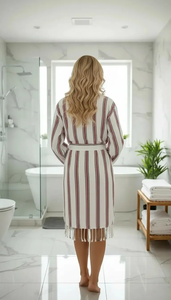 Albornoz Pestemal 100% Algodón Tejido Ecológico con Función de Secado Rápido para Uso en la Playa - Product Image 3