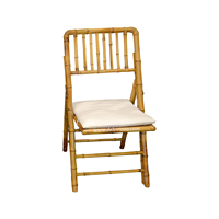 Ensemble de meubles en bambou, design moderne, écologique, table et chaises pliables pour salon et terrasse