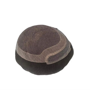 Extensions de cheveux à lacet frontal double trame de Los Angeles, pré-collées, bouclées, cheveux humains Remy, toupet et perruque pour hommes - Product Image 1