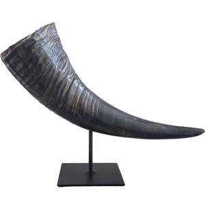 Ornement d'intérieur classique de style occidental en véritable corne de taureau naturelle, écologique et fait à la main - Product Image 1