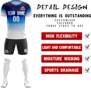 Styles d'uniformes de football pour hommes tendance et vibrants, vente en gros de maillots de football, broderie personnalisée, vêtements de sport de qualité tournoi, vêtements de luxe - Product Image 3