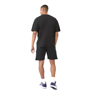 เสื้อยืดคอกว้างแบบมีกระเป๋าคาร์โก้ ชุดเซ็ต 2 ชิ้น กางเกงขาสั้น สำหรับผู้ชายไซส์ใหญ่ ระบายอากาศได้ดี เหมาะสำหรับฤดูร้อน พร้อมโลโก้สตรีทแวร์แบบกำหนดเองได้ - Product Image 5