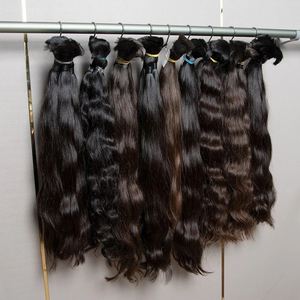100% Extensions brutes alignées sur les cuticules de cheveux vierges Remy non transformés Bundles de vague naturelle-Source de confiance d'approvisionnement en gros indien - Product Image 2