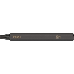 WERA Pack of 5 Industrial Grade 867 S <b>TORX</b> 20 X 70 mm 1/4\" <b>Screwdriver</b> with Plastic Handle 70 mm Length - Product Image 1