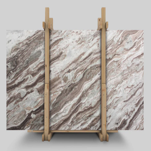Dalle de marbre Sawar Toronto de luxe, blanc exotique brun, pierre naturelle imperméable pour revêtement mural intérieur, sol haut de gamme pour salle à manger - Product Image 1