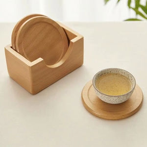 ถาดรองแก้วไม้ทรงกลมผลิตด้วยมือสำหรับเครื่องใช้บนโต๊ะและเครื่องครัวสินค้าขายส่งคุณภาพสูงจากเวียดนาม - Product Image 5