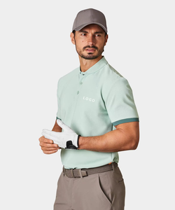 Custom Embroidered Polo Golf <b>Shirt</b> Polyester Spandex Performance Custom Sublimation Quick Dry <b>Collarless</b> Golf <b>Shirt</b> for <b>Men</b> 2025 - Product Image 3