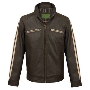 Blouson de moto en cuir unisexe coupe-vent, vêtements de protection pour moto, design personnalisé, fournisseur OEM, adulte, toutes saisons - Product Image 1