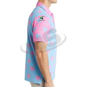 Nouveaux arrivages de polos à la mode pour hommes Polos de couleur unie de qualité supérieure avec logo personnalisé Meilleur polo décontracté - Product Image 5