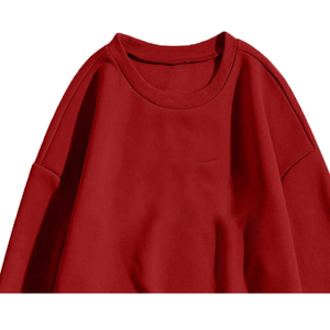 Sudadera Ecológica para Mujer, Uso Diario, Bordado Sólido, Felpa, Transpirable, Resistente al Viento, Poliéster/Algodón, 340g, Invierno, Logotipo Frontal - Product Image 4