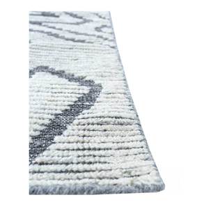 Alfombras de Lana Anudadas a Mano Kairos Azules, 10 mm de Grosor, Estilo Boho Geométrico y Abstracto para el Hogar, Pasillo, PKWL-937, Alfombra para Habitación de Adolescentes - Product Image 4