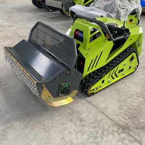 Tondeuse à gazon robotisée électrique certifiée CE EPA, petite taille, 800mm 1000mm 1200mm, télécommandée, sur chenilles, à fléaux, avec GPS et chargeur - Product Image 1