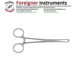 Pinzas para Tejidos Lahey con Dientes 3x3, Juego de Instrumentos Manuales de Acero Inoxidable - Product Image 6