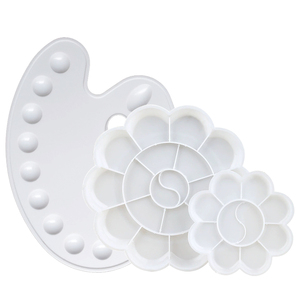 Mikaian – <span class=keywords><strong>palette</strong></span> de peinture d'artiste en forme de <span class=keywords><strong>fleur</strong></span> de prunier, vente en gros, plateau de fabrication en plastique, aquarelle - Product Image 2