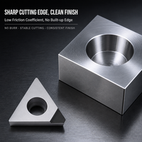 CBN Diamond Turning Inserts TNMG160402 TNMG160404 TNMG160408 , CNC Lathe Diamond Tool Tips for Aluminum Alloy Machining