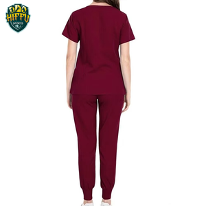 Ensembles de gommage d'infirmière féminine de qualité supérieure Uniformes hospitaliers réglables en toile respirante et confortable - Product Image 4