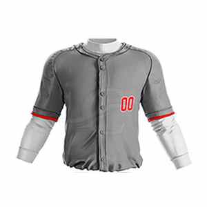 OEM เสื้อเบสบอลทีมลายทางสำหรับผู้ชายเครื่องแบบเบสบอลพิมพ์ซับลิเมชันตามสั่ง - Product Image 5