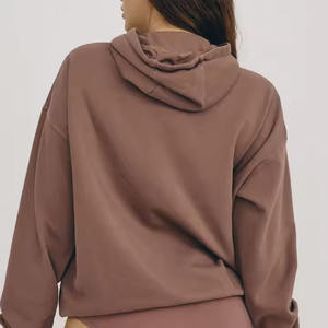 Sudaderas con capucha de algodón orgánico para mujer de alta calidad personalizadas Sudadera con capucha para mujer Sudadera con capucha de lana orgánica - Product Image 2