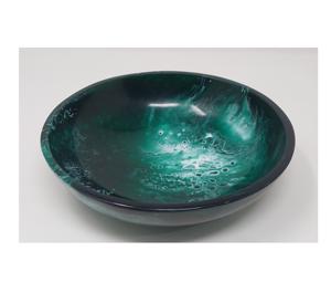 Bol et plat en résine d'origine indienne poli à la main - Plat de service décoratif pour les fêtes, écologique, fabriqué en Inde - Product Image 5