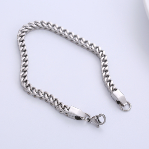 Pulsera de Cadena <span class=keywords><strong>Franco</strong></span> de Plata Fina para Hombre, Pulsera de Eslabones <span class=keywords><strong>Franco</strong></span> Mariner de Moda, Pulsera de Cadena de Acero Inoxidable de 6 mm de Grosor - Product Image 3
