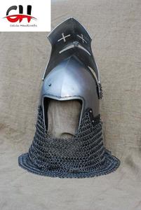 14GA Griffon casco personalizado SCA HMB acero Medieval Bascinet y Aventail regalo de Calvin Handicraft - Product Image 3