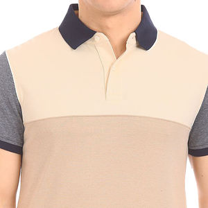 Camiseta Polo de algodón de primera calidad para hombre, Manga corta transpirable de secado rápido antiarrugas de patrón sólido en colores lisos de punto - Product Image 5