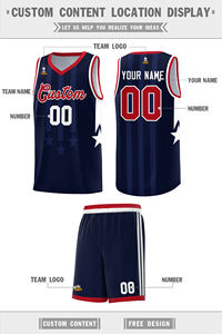 Ensemble de maillots de basket-ball pour hommes, uniforme réversible à séchage rapide avec impression par sublimation, kit respirant - Product Image 3