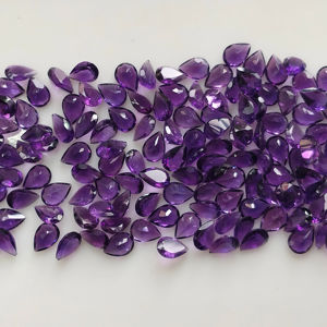 Amatista Africana Natural de 7x5 mm, Corte Pera, Piedra Preciosa Suelta de la Mejor Calidad para la Fabricación de Joyas - Product Image 6
