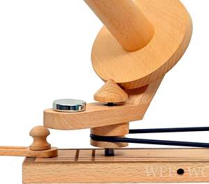 Enrouleur de boule de fil en bois-Grand enrouleur de fil en bois pour tricoter le crochet fabriqué à la main-Enrouleur de boule naturel robuste - Product Image 5