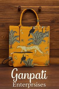 Sac fourre-tout en toile de coton matelassé fait à la main pour femmes Léger élégant Durable Tissu 300 GSM Fermeture éclair Lavable Sac à bandoulière - Product Image 2