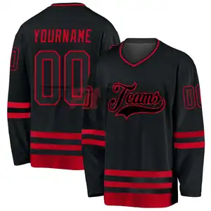 La mejor calidad, hecho a medida, el mejor diseño, Jersey de hockey sobre hielo, material de poliéster de secado rápido, camisetas de hockey sobre hielo transpirables personalizadas - Product Image 1