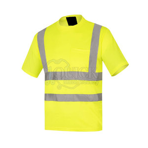 Nouveau design 2025 respirant Logo personnalisé T-shirts de sécurité pour hommes grande taille étanche LED Flash classe 1 - Product Image 1