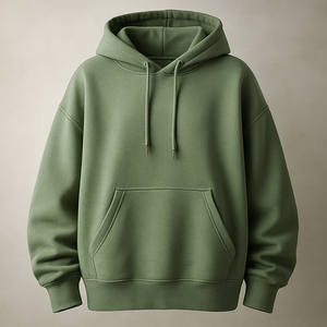 Sudadera con Capucha Personalizada con Logotipo, 400G, 100% Algodón, Felpa Gruesa, Talla Grande, para Hombre, Invierno, 340g, Tejido de Punto, en Blanco - Product Image 1