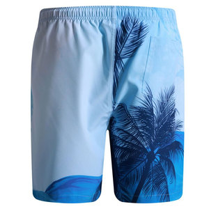 Shorts d'été décontractés pour hommes, personnalisables OEM, respirants, imprimés, à motif uni, 100 % polyester, écologiques, séchage rapide, marque privée - Product Image 5