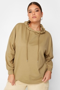 Sweat à capuche d'hiver surdimensionné pour hommes Plus Size Cotton Fleece Breathable Rhinestone Drawstrings Cuffed Long Sleeved Washed - Product Image 2