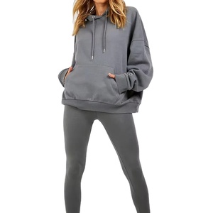 Sudadera con Capucha para Mujer de Alta Calidad, Gruesa, Pesada, Cómoda, de Corte Holgado, con Puños Elásticos Acanalados - Product Image 1