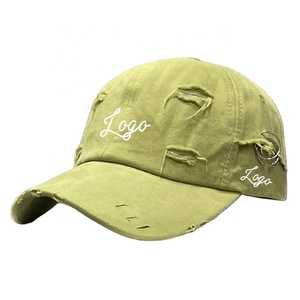 Verano lavado algodón mujeres estampado desgastado Retro papá deportes sombreros moda Casual Color sólido gorras de béisbol ajustables - Product Image 2