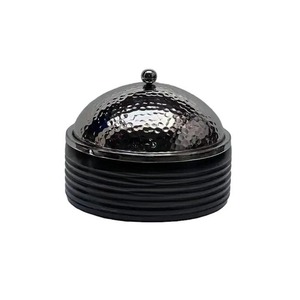 Nácar de madera Hot Pot con tapas Cazuela de vidrio hecha a mano - Product Image 2