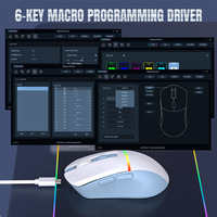 Souris sans fil tri-mode RGB lumineuse, légère, pour jeux sur ordinateur, accessoires informatiques, souris de jeu sans fil