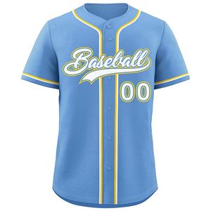 Gran oferta de ropa de béisbol y softbol personalizada con botones de alta calidad con nombre y número cosidos personalizados de Color sólido - Product Image 5