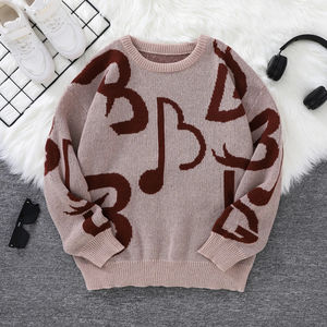 Nuevo suéter Popular de otoño e invierno suéter Casual cuello redondo contraste Color tejido hombres suéter - Product Image 3