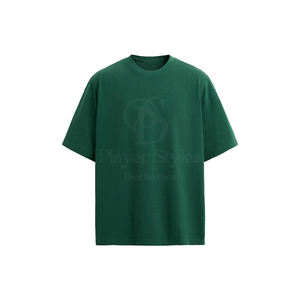 เสื้อยืดคอกลมผ้าคอตตอน100% โอเวอร์ไซส์สำหรับผู้ชายเสื้อเจอร์ซีย์ผ้าไหมลายลำลองออกแบบโลโก้ได้ตามต้องการ - Product Image 3