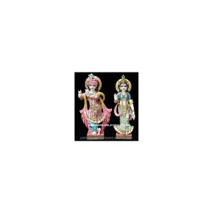 Estatua de mármol Radha, mármol Krishna Idols - Product Image 1