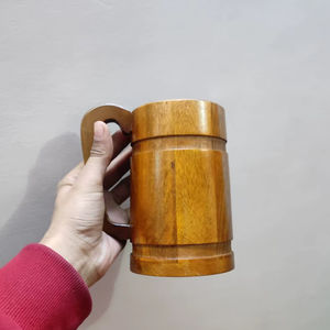 Meilleures ventes 500ml Tasse en bois écologique Classique Tasse en bois naturel - Product Image 1