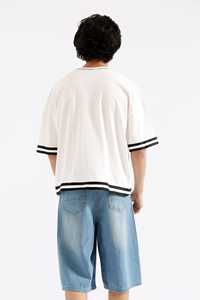 Ensemble de survêtement streetwear tendance pour homme, 2 pièces, été, logo brodé personnalisé, respirant, 100% coton, chemise courte - Product Image 5