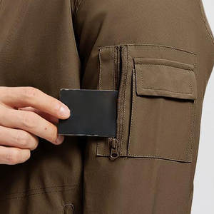 Chaqueta de bombardero para hombre de aspecto elegante, a prueba de viento, cálida para invierno, manga larga, chaqueta de bombardero cómoda para hombre - Product Image 5