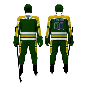 Conjunto de uniforme de hockey sobre hielo personalizado para hombre 100% poliéster transpirable de secado rápido a prueba de viento Jersey y pantalones cortos de hockey sobre hielo para hombre 2025 - Product Image 1