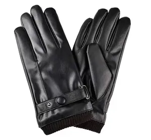 Guantes de Invierno de Piel Sintética de Alta Calidad para Hombre Soccer Max Pro, Guantes Térmicos Cálidos con Forro para Conducir con Pantalla Táctil para Mujer, Personalización de Logotipo - Product Image 2