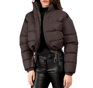Custom Color Stylish Puffer <b>Women</b> <b>Jacket</b> High Quality Stand Collar Puffer <b>Jacket</b> Trending Design Zipper Winter <b>Jacket</b> - Product Image 1