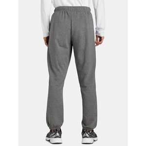 Pantalon de jogging gris en polaire pour hommes Streetwear Impression de logo personnalisé Pantalon de survêtement unisexe en coton vierge 330gsm Pantalon droit pour hommes - Product Image 5